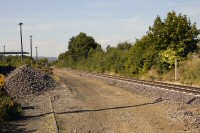 Baustraße in Ausfahrt des Bf Gernrode - 11,2/102,0 KB