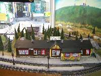 Modell des Empfangsgebäudes vom Bahnhof Schierke im historischen Zustand