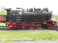 Lok 99 6001 am 12.04.2014 im Bahnhof Gernrode