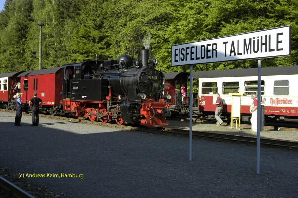 Lok 99&nbsp;6101 im Bf Eisfelder Talm&uuml;hle