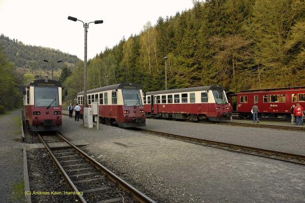 Triebwagentreffen im Bf Eisfelder Talm&uuml;hle